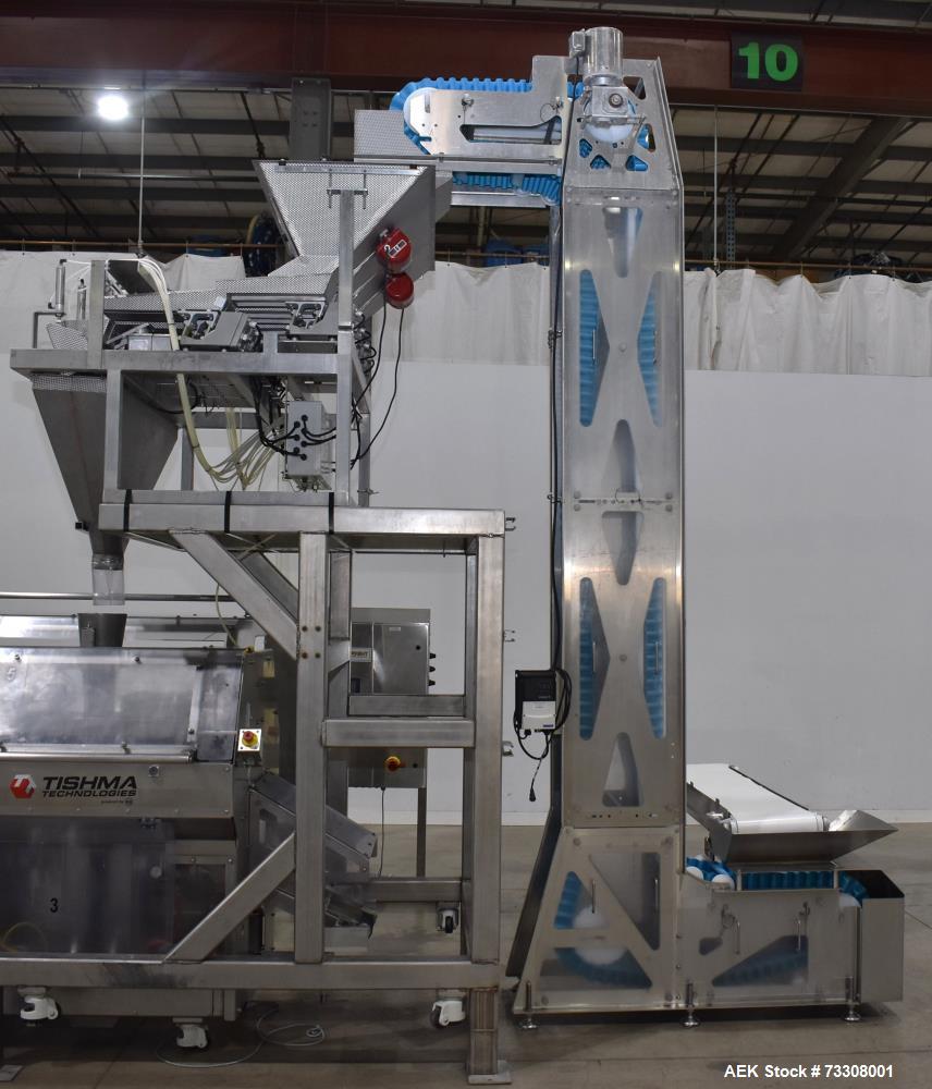 Tishma Model Flex 7 (ROO-100) Premade Pouch Filler and Sealer W/ Weigh Right PMB4 L linear scale