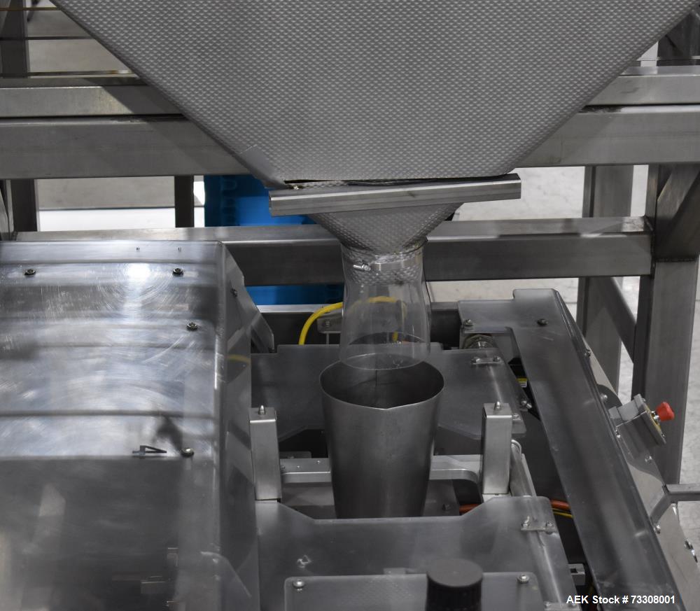 Tishma Model Flex 7 (ROO-100) Premade Pouch Filler and Sealer W/ Weigh Right PMB4 L linear scale