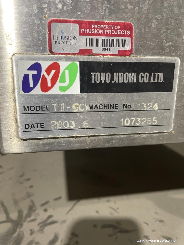 Used- Toyo Jidoki Horizontal Pre-Made Pouch Packager, Model TT9CW