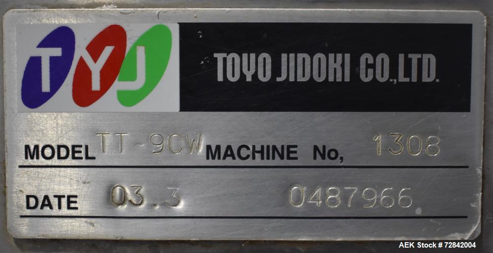 Toyo Jidoki Model TT9CW Pre-Made Pouch Sealer