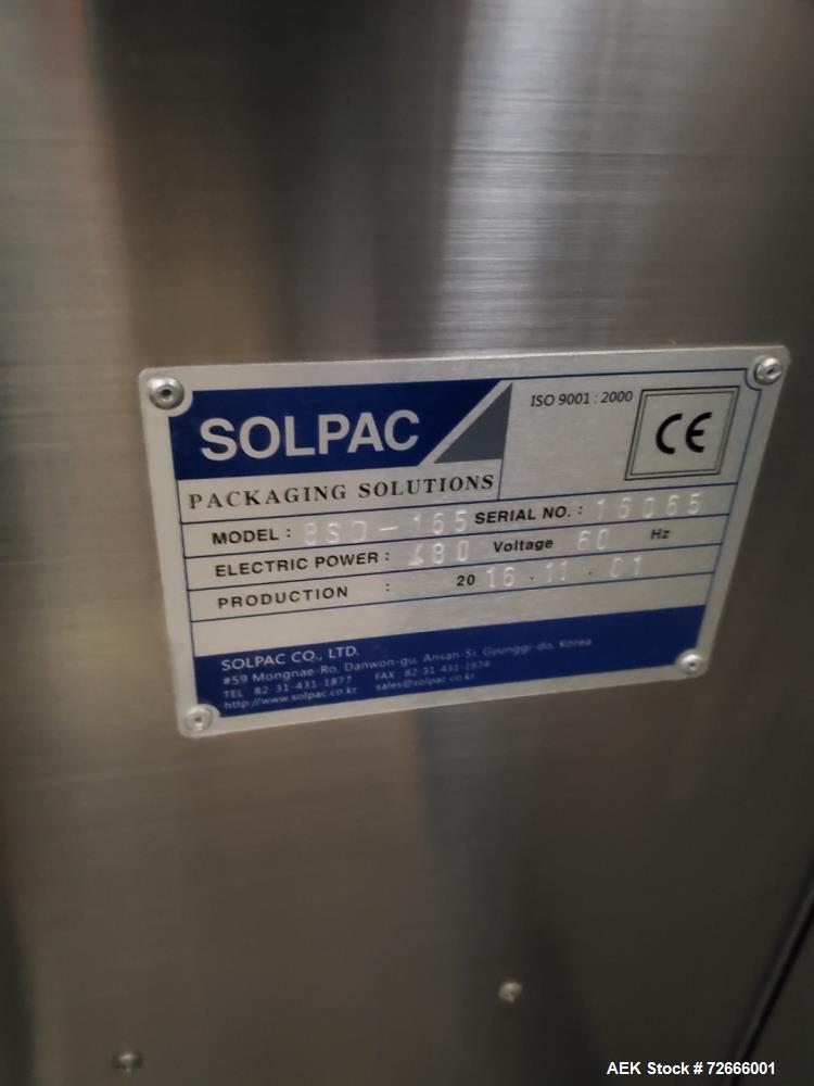 Solpac Model 8SD-165 Duplex Premade Pouch Machine