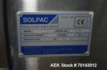 Used- Viking Solpac Rotary Pre Made Pouch Packager  Model 8SZ450