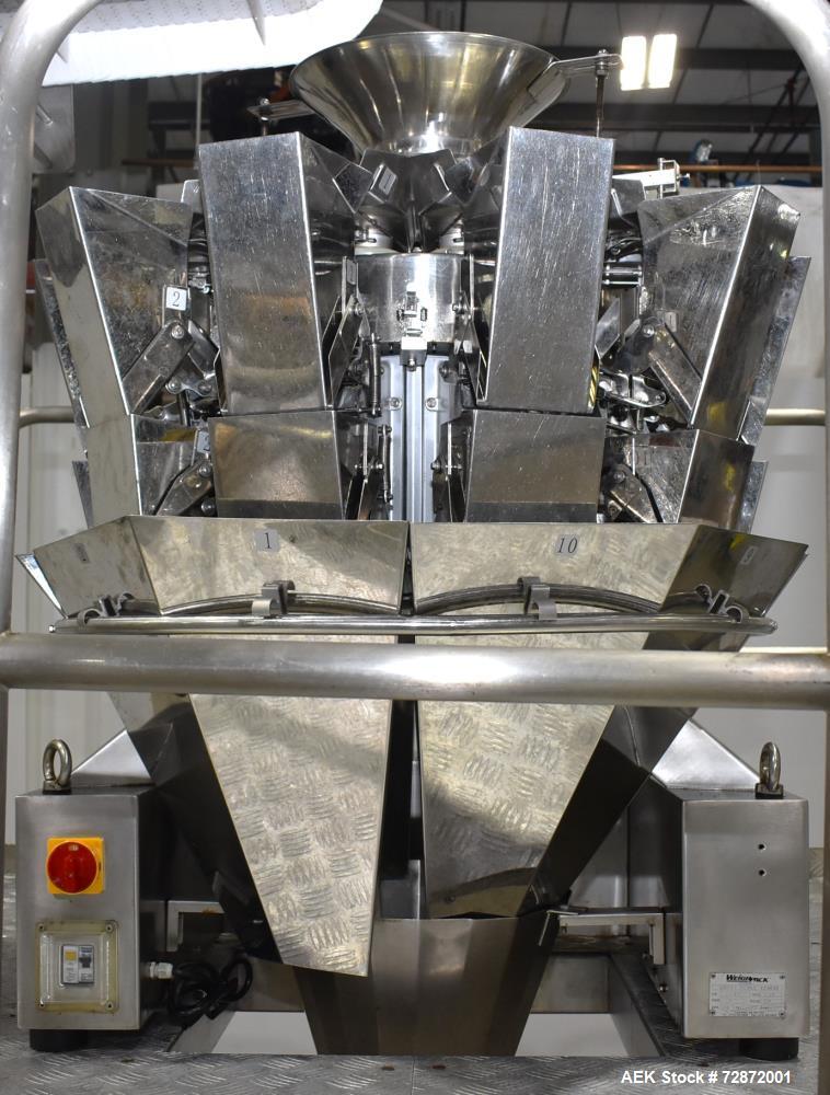 Used Weighpack Swifty 1200 Horizontal Pre-Made Pouch Filler & Sealer with 10-Head Combi Scale