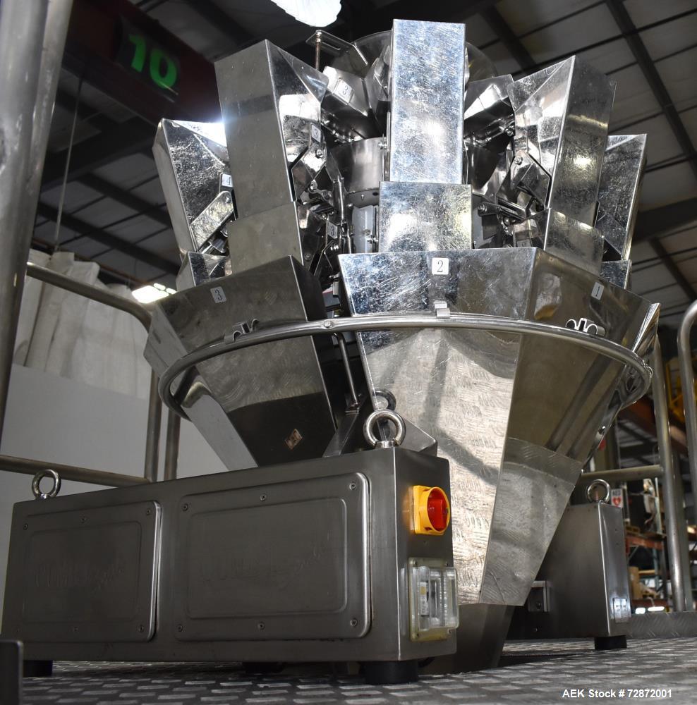 Used Weighpack Swifty 1200 Horizontal Pre-Made Pouch Filler & Sealer with 10-Head Combi Scale