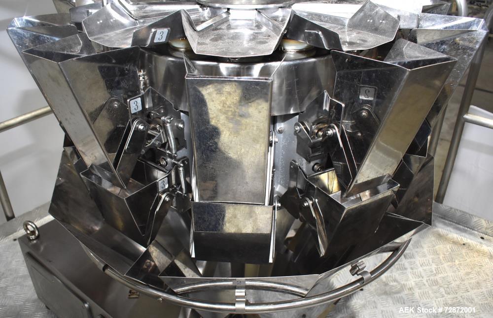 Used Weighpack Swifty 1200 Horizontal Pre-Made Pouch Filler & Sealer with 10-Head Combi Scale