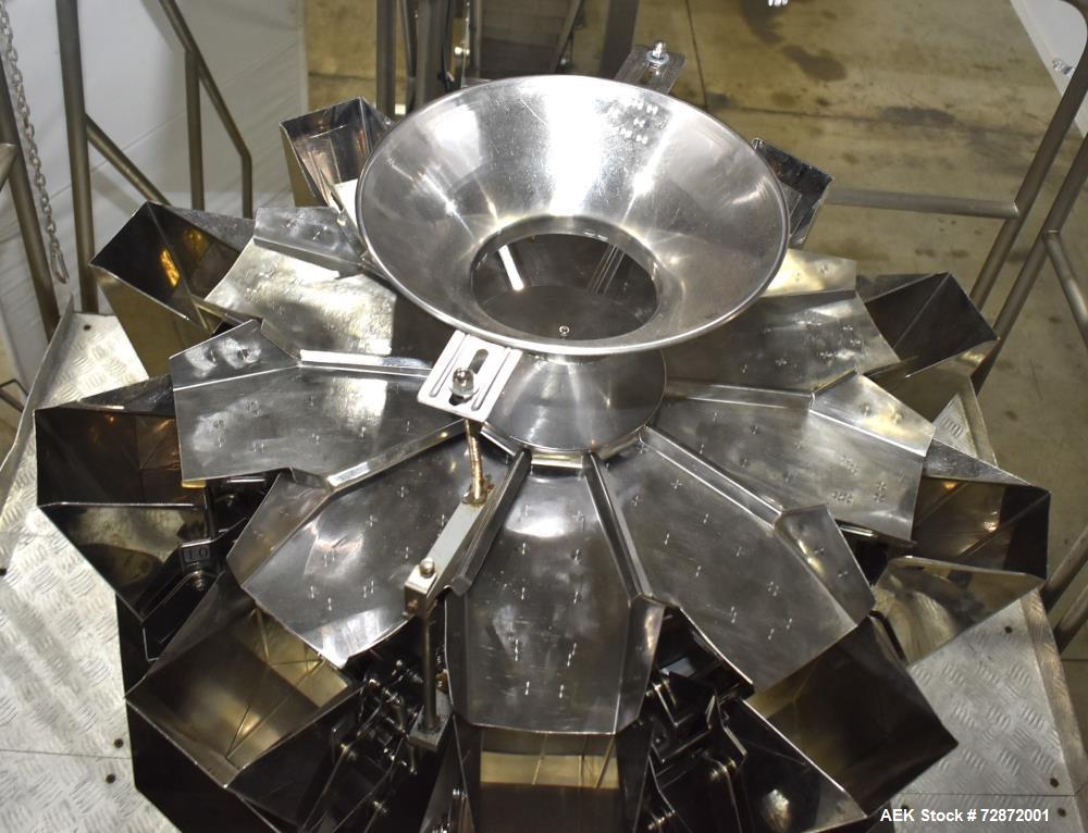 Used Weighpack Swifty 1200 Horizontal Pre-Made Pouch Filler & Sealer with 10-Head Combi Scale