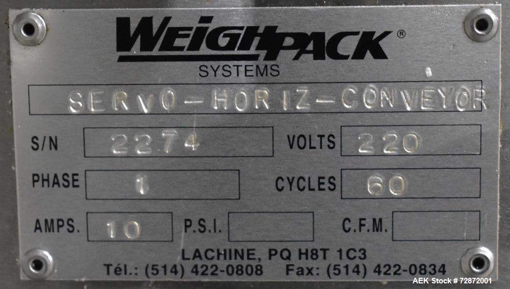 Used Weighpack Swifty 1200 Horizontal Pre-Made Pouch Filler & Sealer with 10-Head Combi Scale