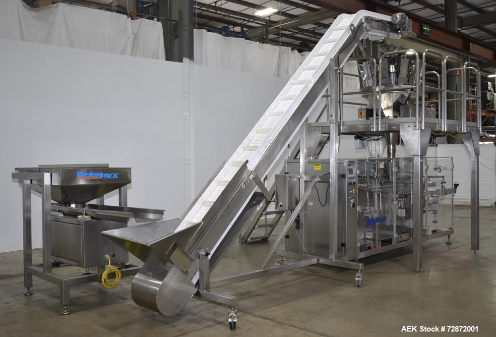 Used Weighpack Swifty 1200 Horizontal Pre-Made Pouch Filler & Sealer with 10-Head Combi Scale