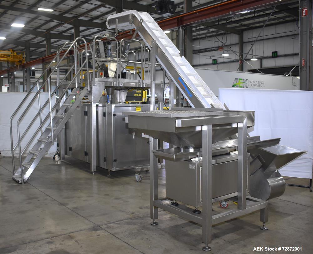 Used- Weighpack Swifty 1200 Horizontal Pre-Made Pouch Filler and Sealer with 10 Head Combi Scale. Capable of speeds up to 25...