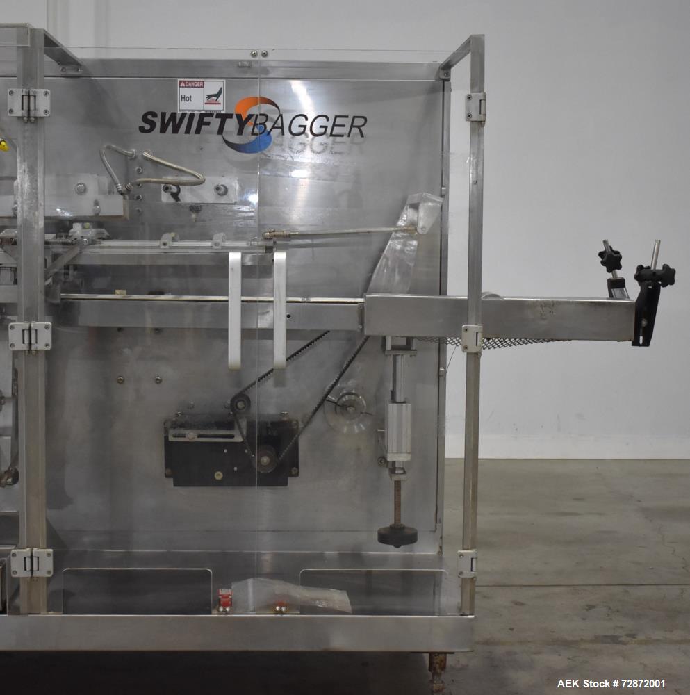 Used- Weighpack Swifty 1200 Horizontal Pre-Made Pouch Filler and Sealer with 10 Head Combi Scale. Capable of speeds up to 25...