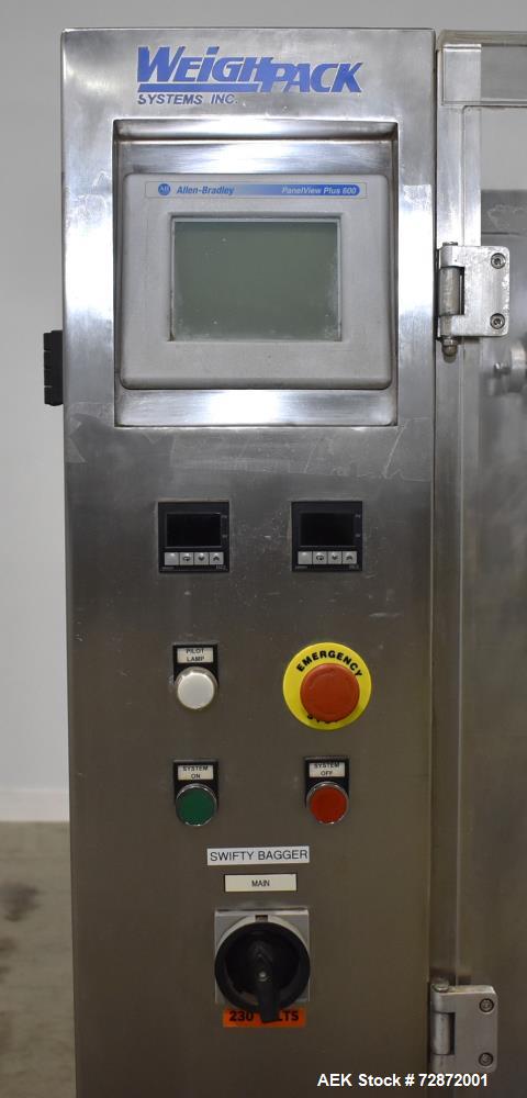 Used- Weighpack Swifty 1200 Horizontal Pre-Made Pouch Filler and Sealer with 10 Head Combi Scale. Capable of speeds up to 25...