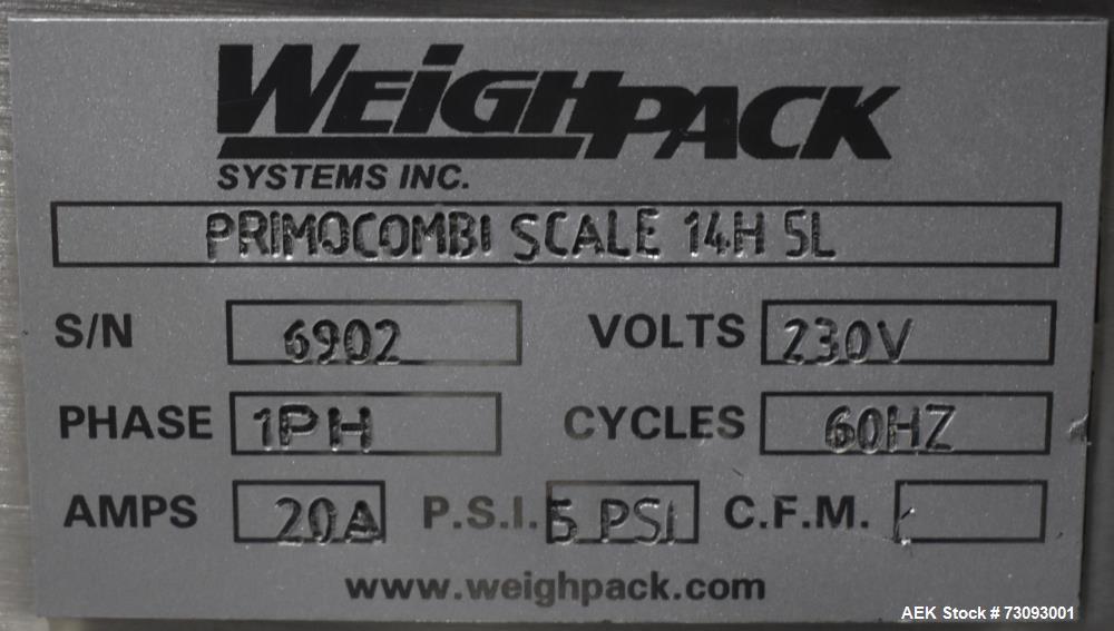 Weighpack Model Swifty 1200 Bagger with 14 Head Combi Scale