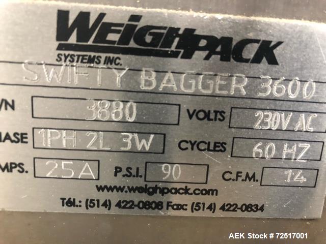 Used Weighpack Swifty 3600 Premade Pouch Machine