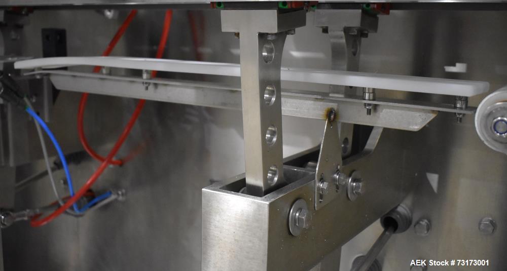 Used Weighpack Systems Swifty 3600 Horizontal Pre Made Bags/Pouch Filler and Sealer. Capable of speeds up to 45 bags per minute. Has a bag size range: 3.5" to 8" (width) x 5.5" to 20" (length). Has e...