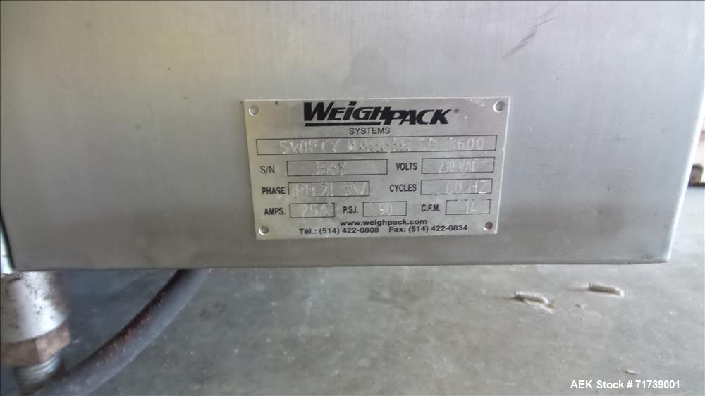 Used WeighPack Systems Swifty Bagger Model 3600 Preformed Pouch Filler.