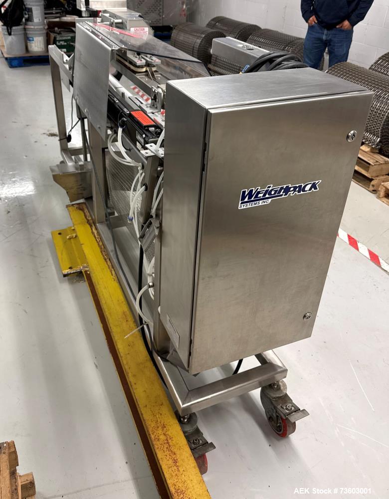 Used Weighpack Systems Model Zippy Bagger For Wicketed Bags. Capable of speeds up to 35 bags per minute (depending on application). Has a bag size range: 6" - 14" (width) x 6" - 20" (length). Capable...