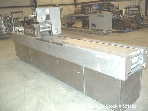 USED: Dixie DP-100 form-fill-seal horizontal single lane packaging machine, stainless steel contact parts.