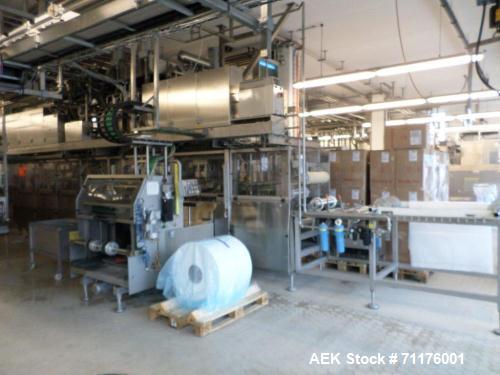 Used Hassia Thermoforming Line.  THM 16/48 used for cup size 3.5 oz, 4.4 oz (100 g or 125 g), speeds up to 28 strokes/min, 12 cups/stroke.  Format sizes 44-069-52-59.  Cup material PS with aluminum o...