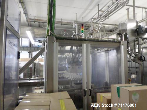 Used Hassia Thermoforming Line.  THM 16/48 used for cup size 3.5 oz, 4.4 oz (100 g or 125 g), speeds up to 28 strokes/min, 12 cups/stroke.  Format sizes 44-069-52-59.  Cup material PS with aluminum o...