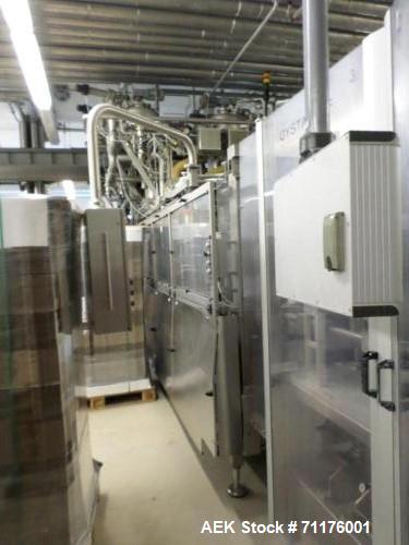 Used Hassia Thermoforming Line.  THM 16/48 used for cup size 3.5 oz, 4.4 oz (100 g or 125 g), speeds up to 28 strokes/min, 12 cups/stroke.  Format sizes 44-069-52-59.  Cup material PS with aluminum o...