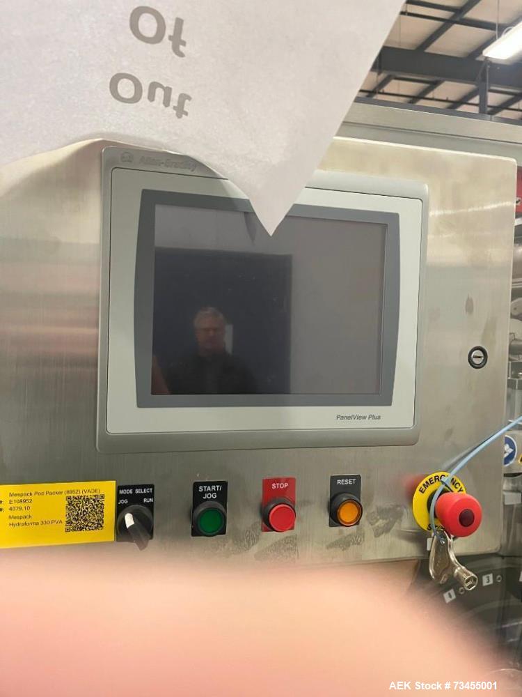 Used Mespack Hydroforma 330 SP Horizontal Thermoformer – 2022 PVA Pod Machine for Water-Soluble Pods