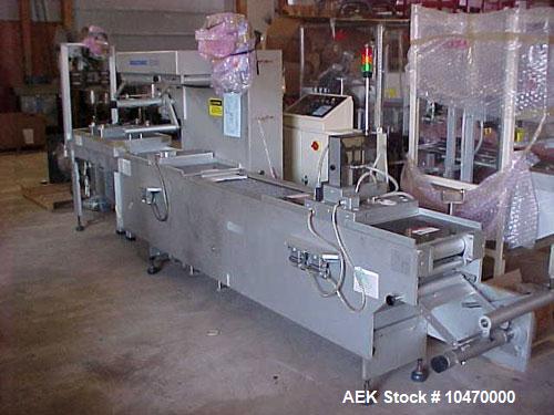Used- Multivac Thermoformer Roll Stock Machine, model M860F/MC. Unit can pull vacuum or gas flush on product, all stainless ...