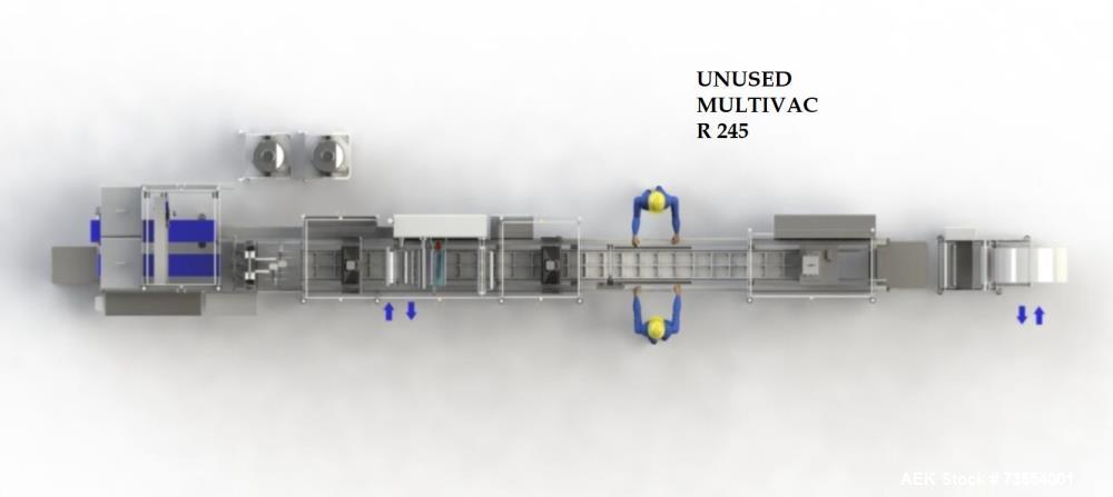 Unused Multivac R 245 Rollstock Packaging Machine – 2021 Medical-Grade