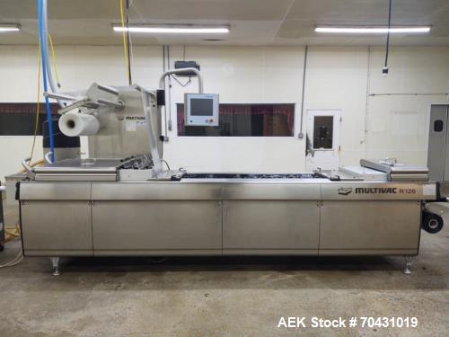 Used Multivac R126 Rollstock Thermoformer – Stainless Steel Vacuum Packaging Machine, Built 2019