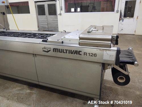 Used Multivac R126 Rollstock Thermoformer – Stainless Steel Vacuum Packaging Machine, Built 2019