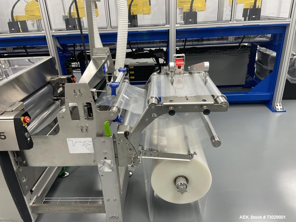 Multivac Model R245 Thermoformer with Fanuc Robotic Loaders for Swab Sticks