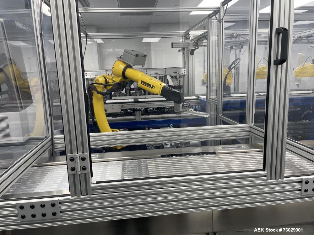 Multivac Model R245 Thermoformer with Fanuc Robotic Loaders for Swab Sticks