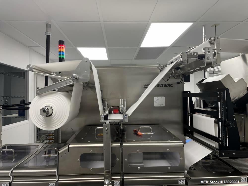 Multivac Model R245 Thermoformer with Fanuc Robotic Loaders for Swab Sticks