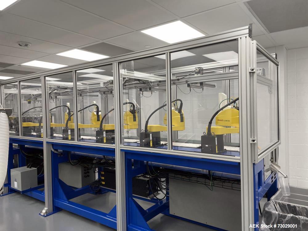 Multivac Model R245 Thermoformer with Fanuc Robotic Loaders for Swab Sticks