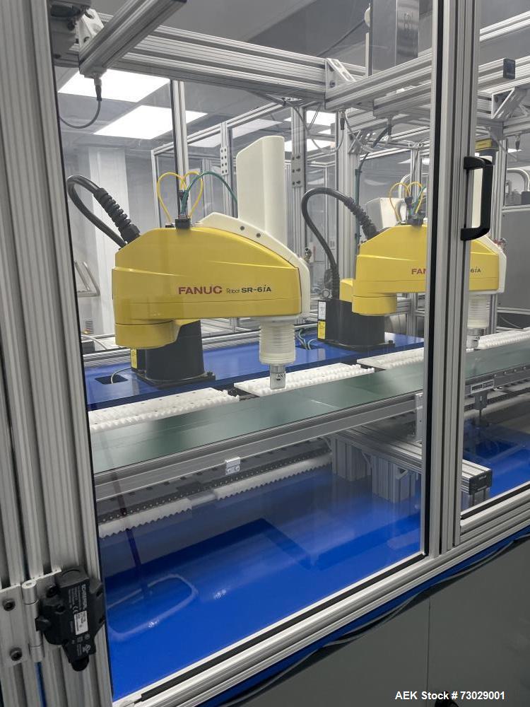 Multivac Model R245 Thermoformer with Fanuc Robotic Loaders for Swab Sticks