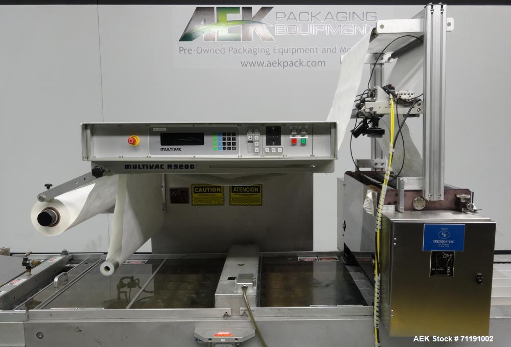 Used Multivac Model R5200 Roll Stock Thermoform Vacuum Packer