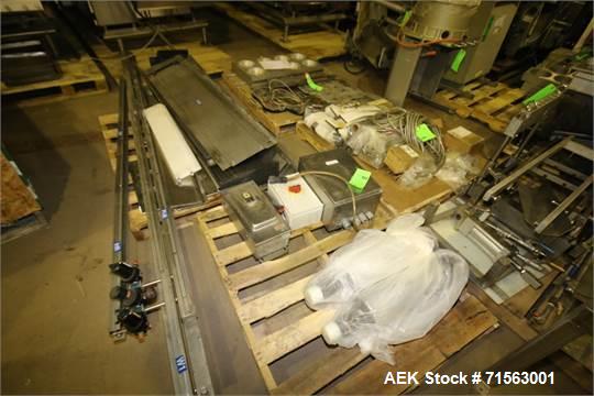 Used 1997 MultiVac R530 Horizontal Form, Fill and Seal Vacuum Packaging Machine, S/N 1031 with Busch 20 hp Vacuum Pump, Spare Lift, Controls - 220 V, 3 Phase, GE 45 KVA Transformer - Consists of (2) ...