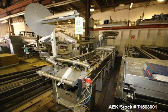 Used 1997 MultiVac R530 Horizontal Form, Fill and Seal Vacuum Packaging Machine, S/N 1031 with Busch 20 hp Vacuum Pump, Spare Lift, Controls - 220 V, 3 Phase, GE 45 KVA Transformer - Consists of (2) ...