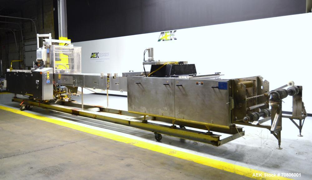 Used RapidPak Model RP-30 Horizontal Form Fill & Seal Thermoformer. Capable of up to 25 cycles per minute, up to 7"(178mm) depth of draw, up to 30"(762mm) index, maximum lift opening 7.5"(190.5mm), m...
