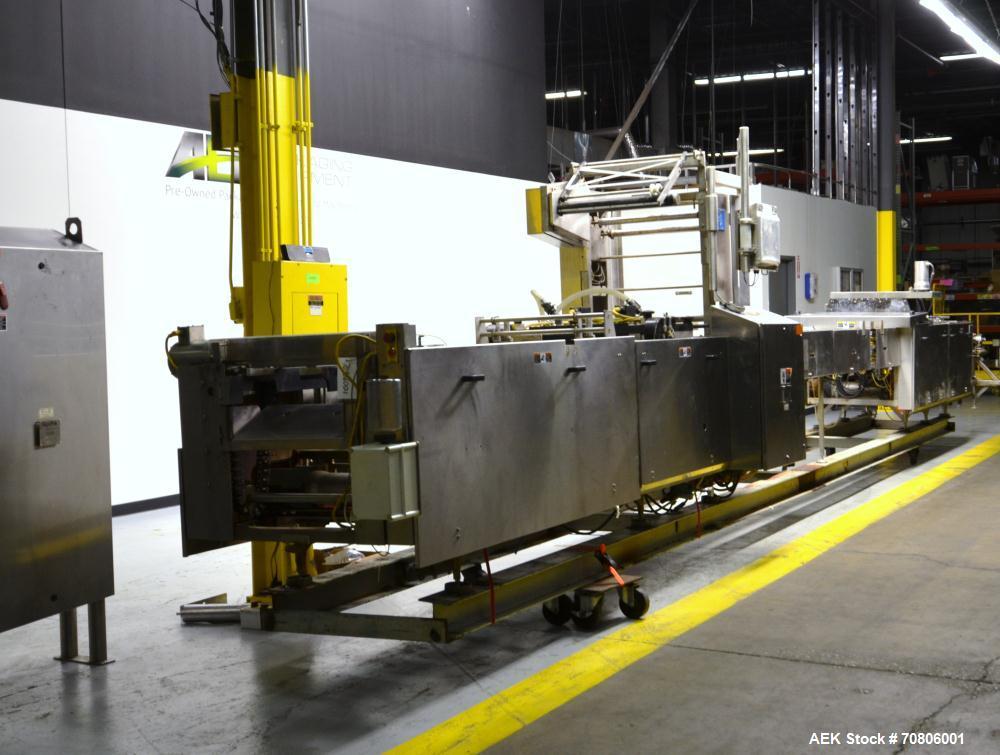 Used RapidPak Model RP-30 Horizontal Form Fill & Seal Thermoformer. Capable of up to 25 cycles per minute, up to 7"(178mm) depth of draw, up to 30"(762mm) index, maximum lift opening 7.5"(190.5mm), m...