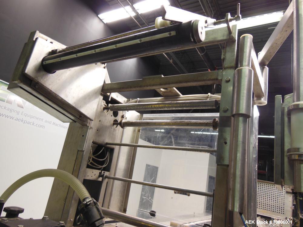 Used RapidPak Model RP-30 Horizontal Form Fill & Seal Thermoformer. Capable of up to 25 cycles per minute, up to 7"(178mm) depth of draw, up to 30"(762mm) index, maximum lift opening 7.5"(190.5mm), m...