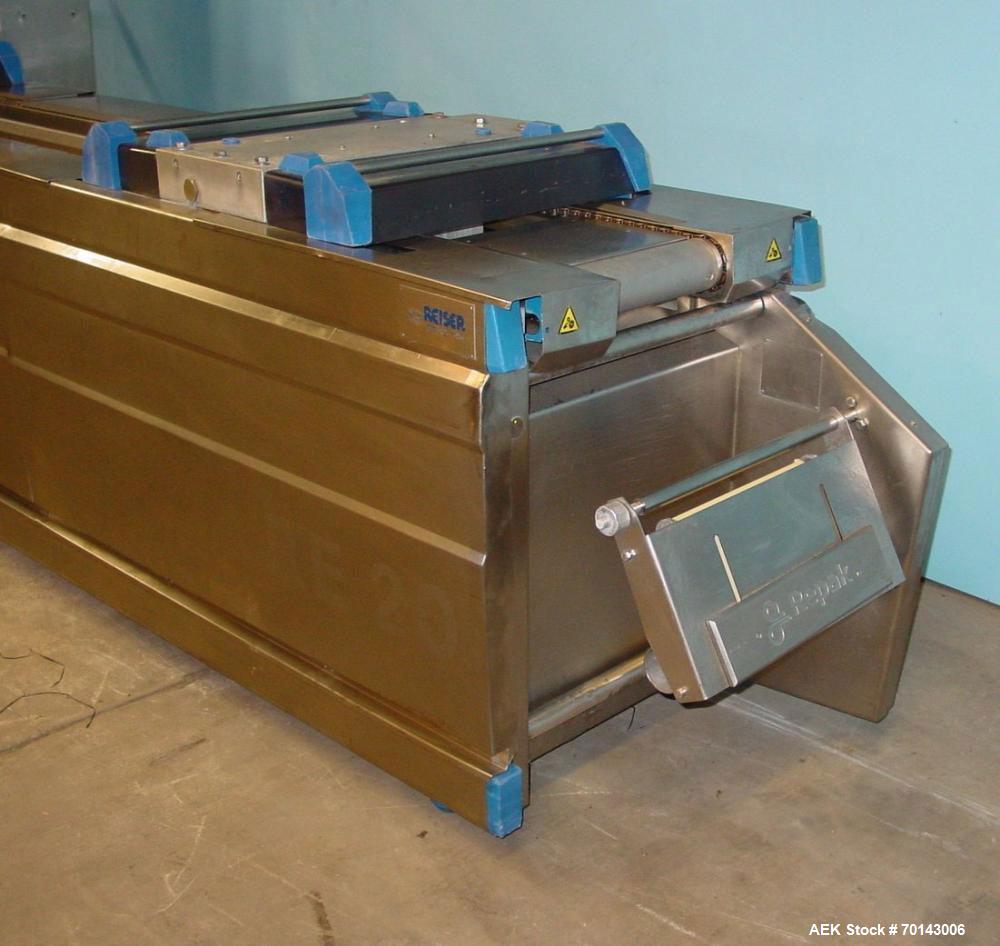 Used Repak Type RE 20/5 2-Lane Stainless Steel Roll STock Deep Draw Thermoformer