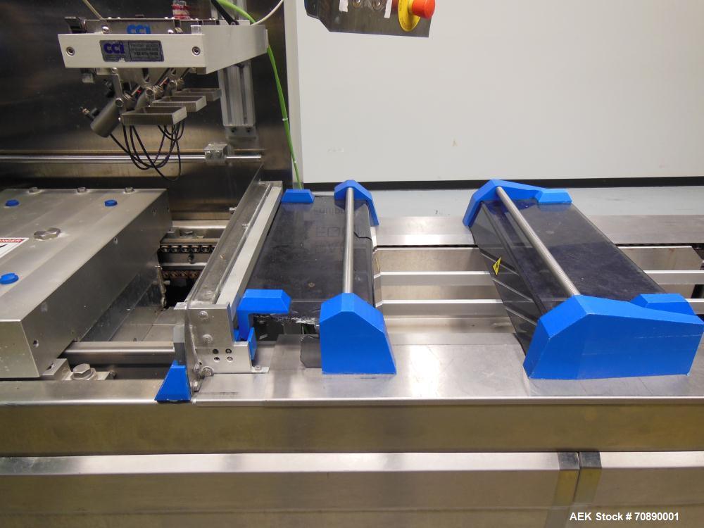 Used Repak (Reiser) Model RE20/4 FB420 Horizontal Form Fill Seal Thermoform Rollstock MAP Packager. 420mm web width, 380m useable Last used in Lunch Meat Food application, mainframe substantially con...