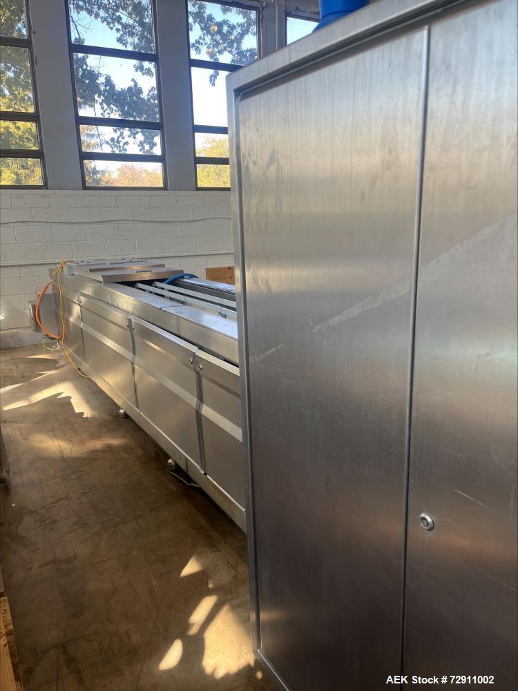 Used Repak RE20 Rollstock Thermoforming Packaging Line – Horizontal Form Fill Seal Machine, 460mm Web