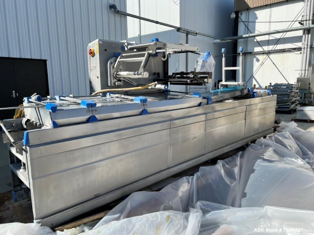 Used Repak RE25 Horizontal Thermoformer – MAP Packager, 15 CPM, 190mm Draw Depth