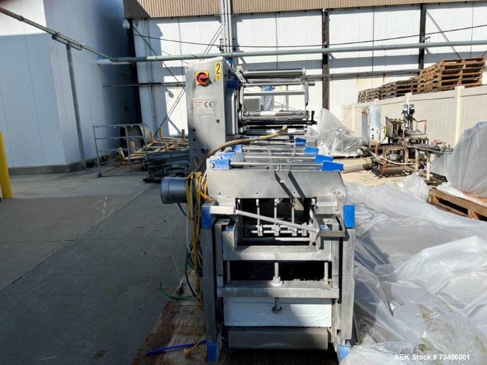Used Repak RE25 Horizontal Thermoformer – MAP Packager, 15 CPM, 190mm Draw Depth