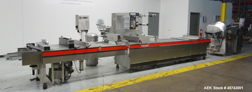 Used- Tiromat 3000/460 Sliced Cheese or Meat Packaging and Slicing Line