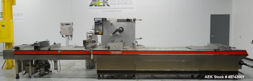 Used Tiromat 3000/460 Sliced Cheese or Meat Packaging and Slicing Line