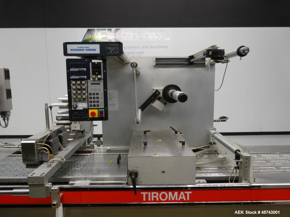 Used Tiromat 3000/460 Sliced Cheese or Meat Packaging and Slicing Line