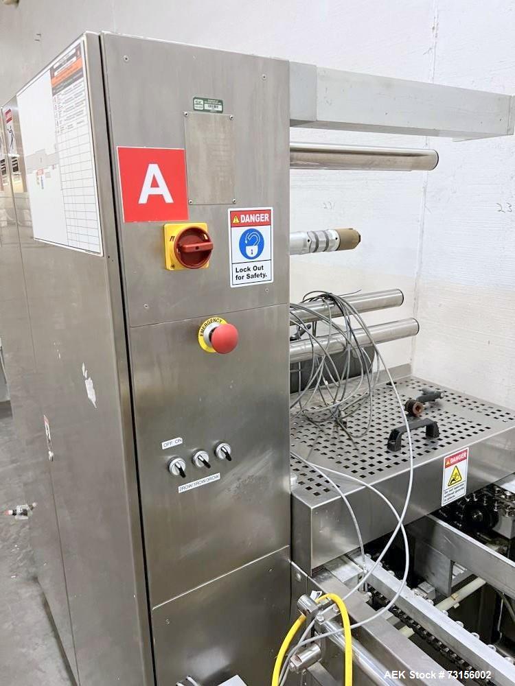 Used Multisource roll stock machine with Busch RAO630 vacuum pump and tooling.