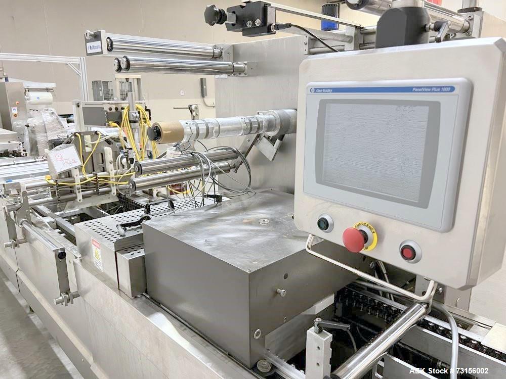 Used Multisource roll stock machine with Busch RAO630 vacuum pump and tooling.